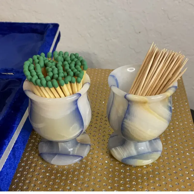 Onyx Stone Shot Goblets