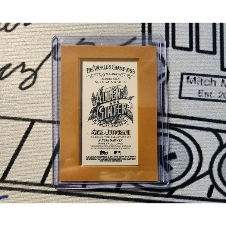 Alyssa Nakken Allen And Ginter Autograph 