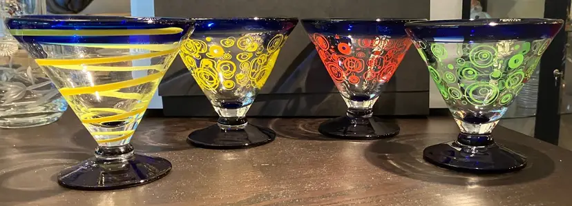 Hand Blown Margarita Martini Bar Glass Royal Carribean Cruise