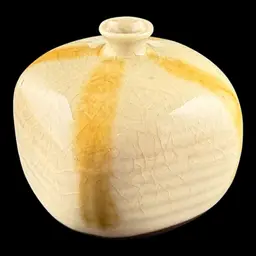 Tan Pottery Weed Pot Vase 3”