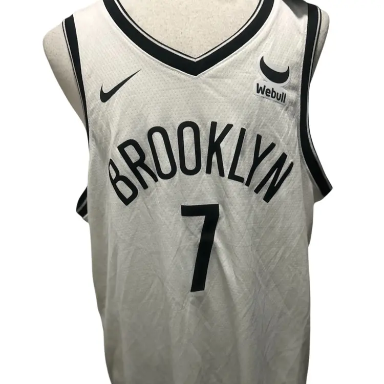 Nike Engineered Brooklyn Nets Kevin Durant NBA Swingman Jersey White Dri-Fit 2XL New $150