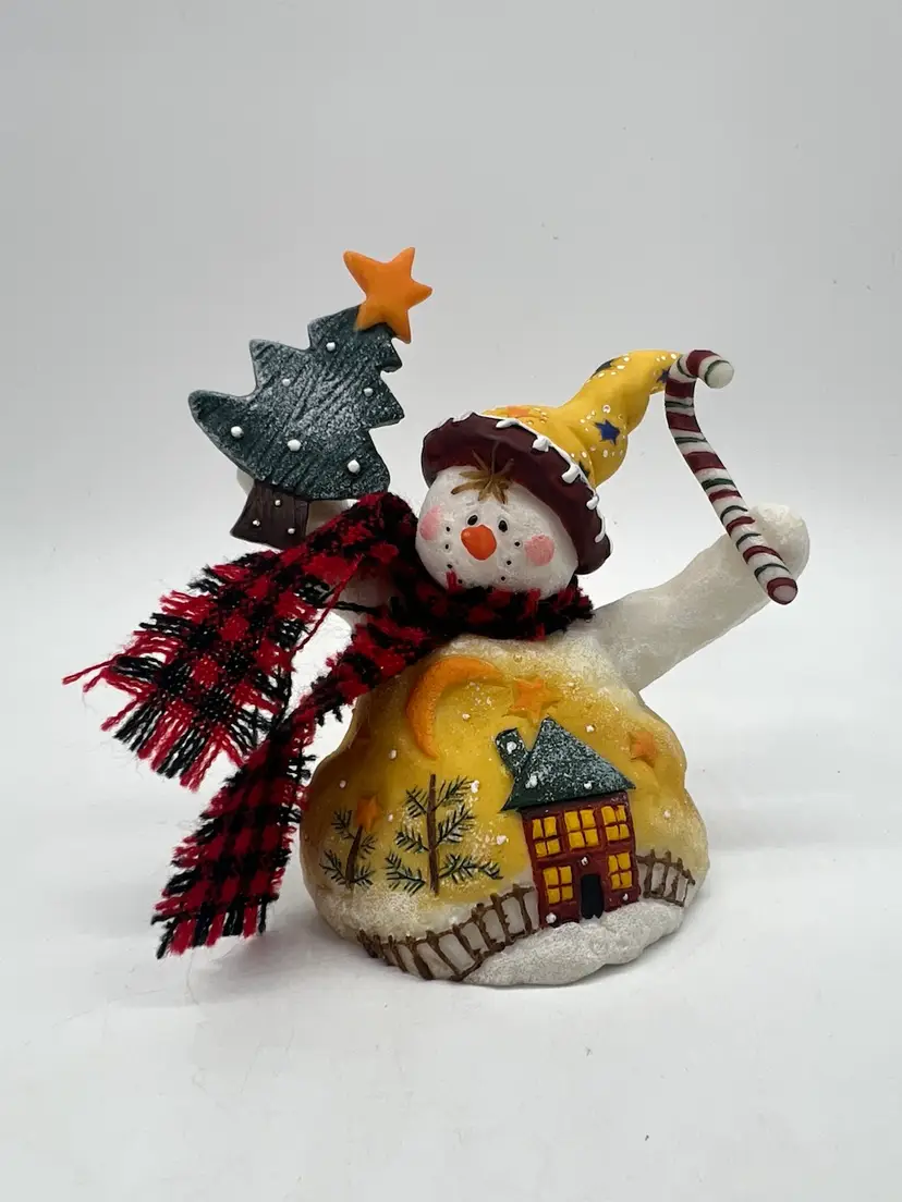 Contemporary Festive Resin Snowman