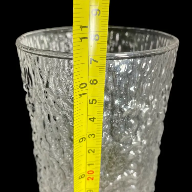 Ice Texture Cylinder Vase