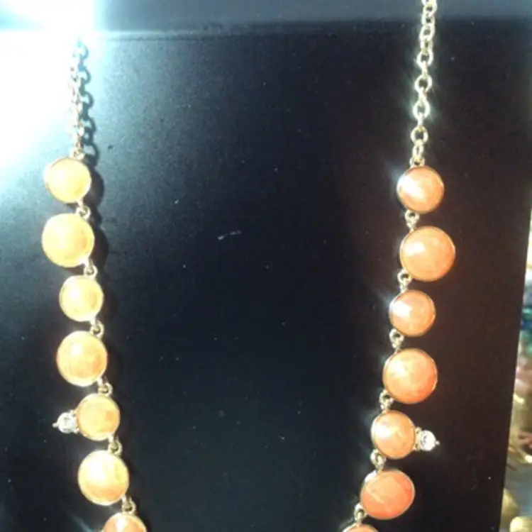 Warm Honey Gold Bead Necklace