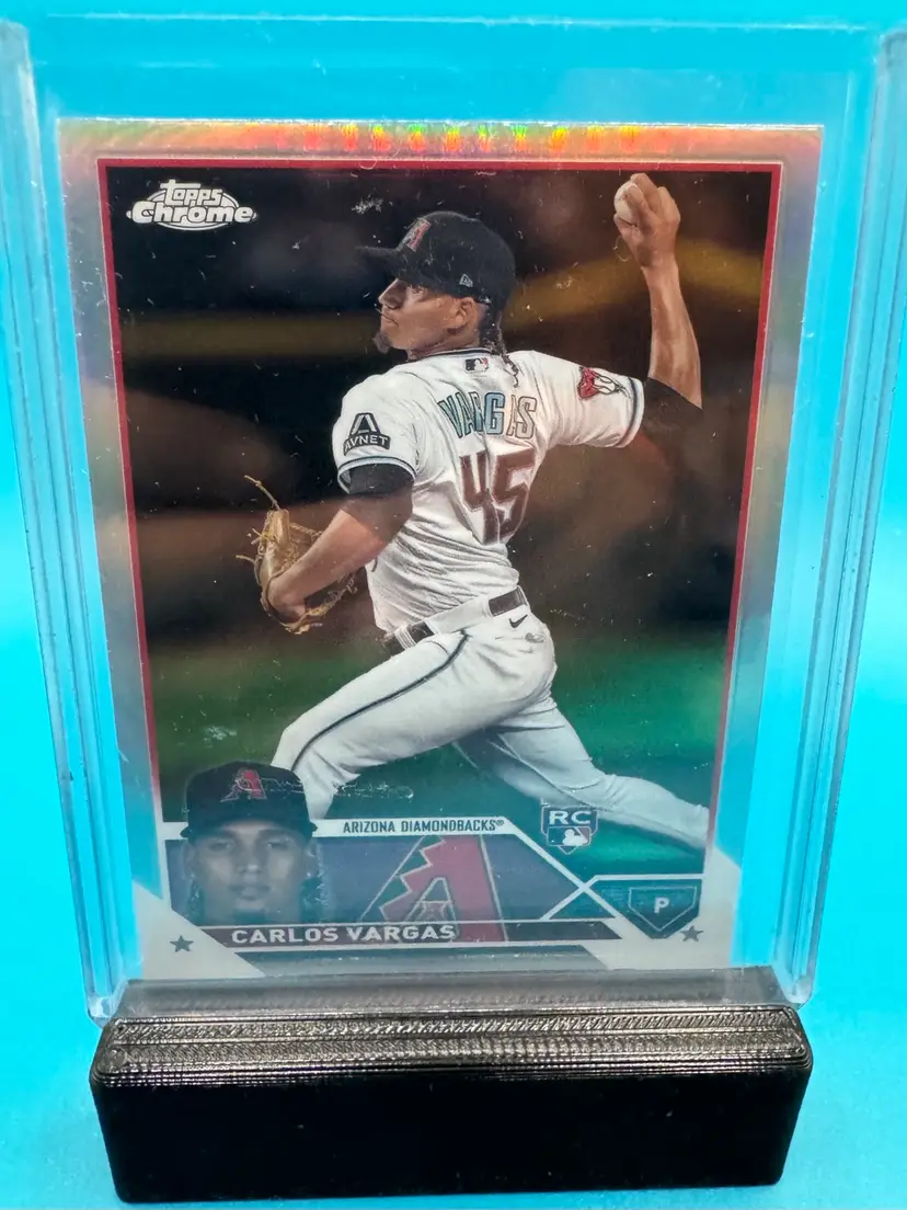 Carlos Vargas Topps Chrome Update Refractor RC Arizona Diamondbacks