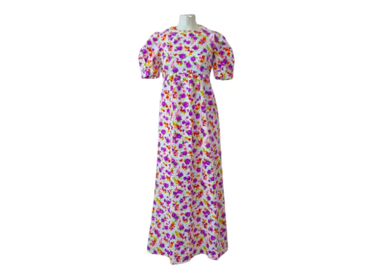 Vintage 70's Floral Maxi Dress