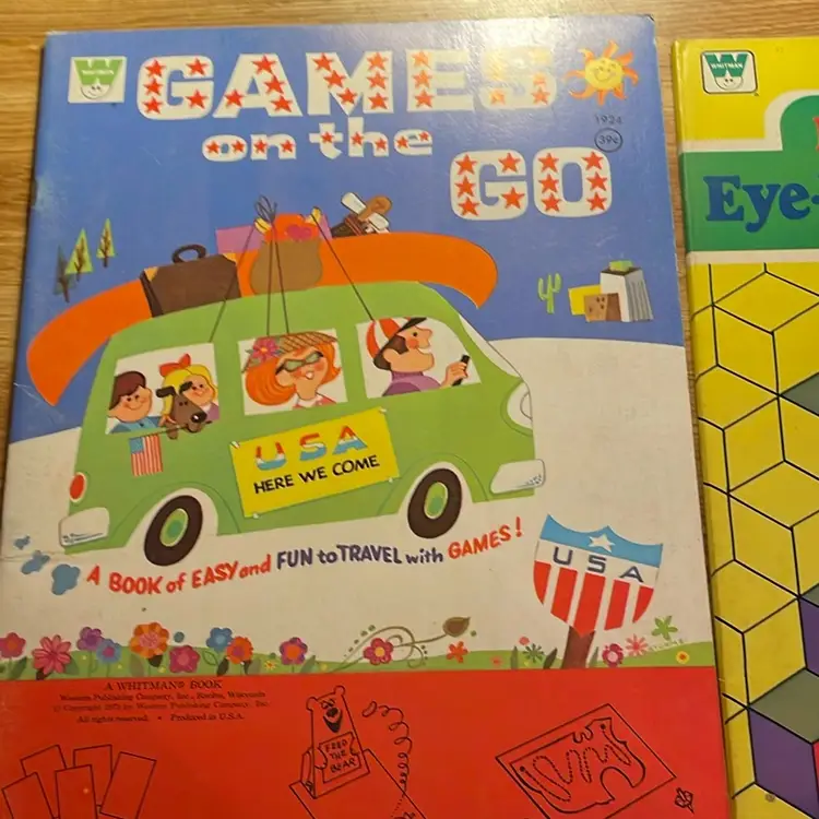 Vintage Whitman Activity & Coloring Books