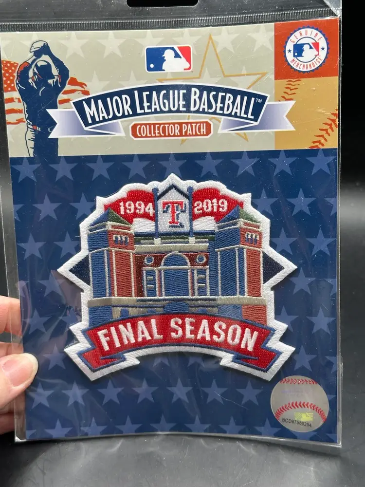 2019 Texas Rangers Stadium Final Season Jersey Patch