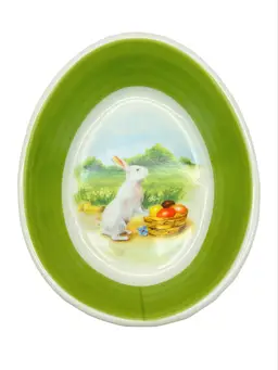 Williams Sonoma 2011 Bunny Ramekin Dessert Bowl Easter Egg\Shape Replacement
