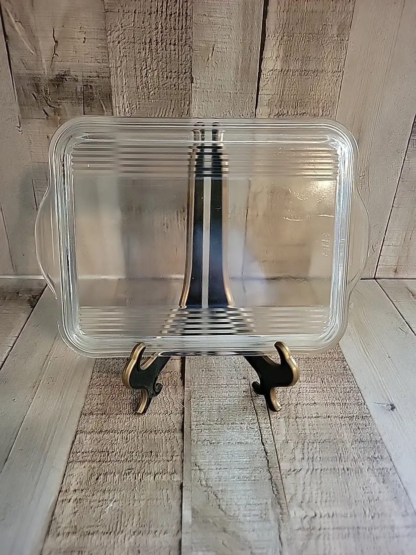 Vintage Pyrex 503-C Clear Ribbed Glass LID ONLY Refrigerator Dish Replacement