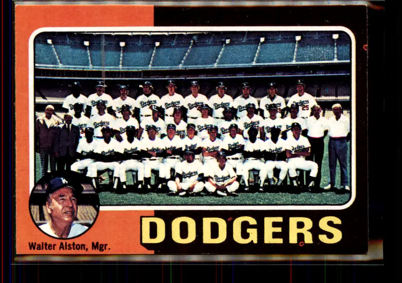 Walter Alston Dodgers Team Card 1975 Topps #361 - Los Angeles Dodgers - (pk4-248)