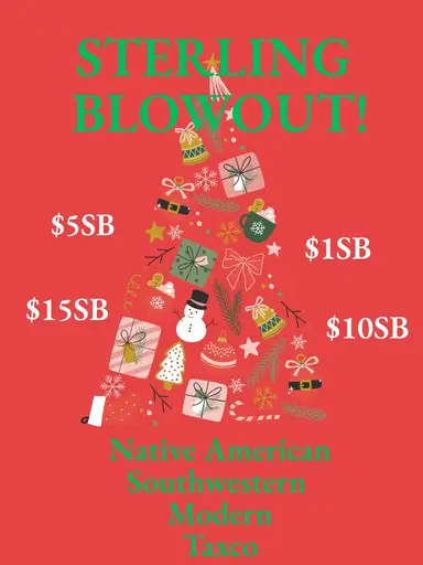 Pre Bids OPEN Sterling Silver & Native American Jewelry 