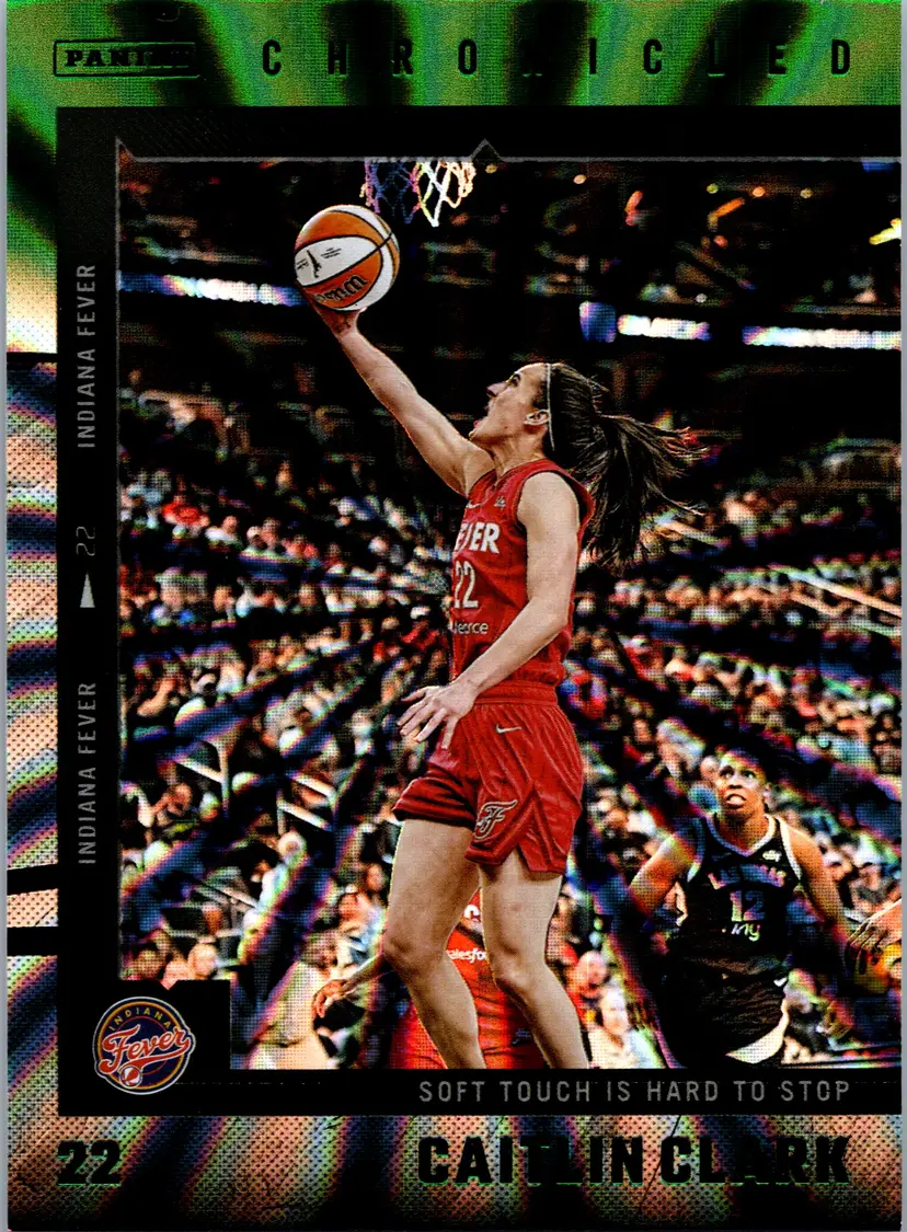 2025 Panini Caitlin Clark Chronicled Caitlin Clark #36 Green Laser Indiana Fever