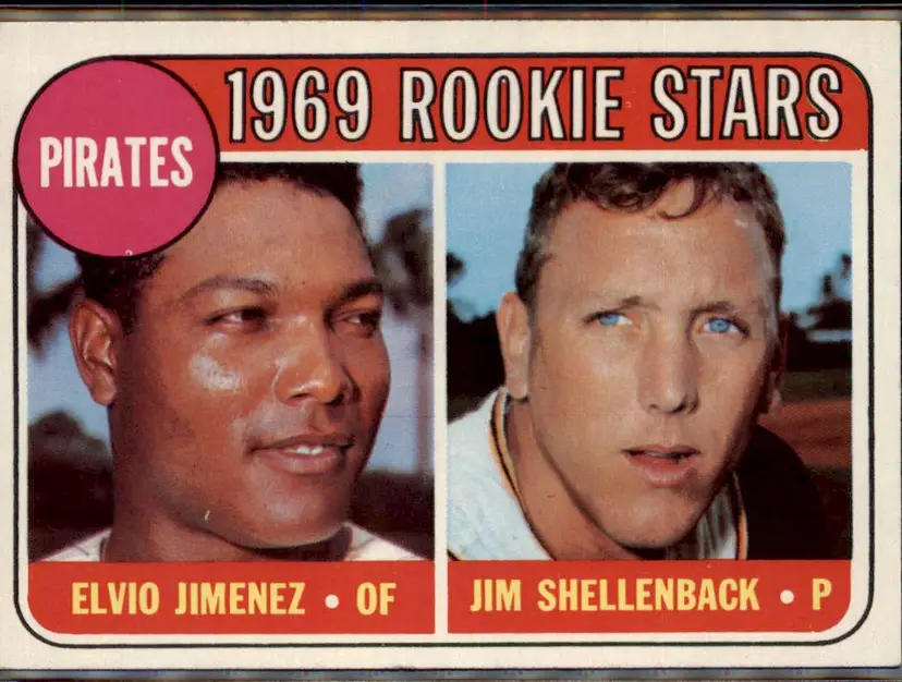 1969 Topps #567b Pirates 1969 Rookie Stars (Jimenez / Shellenback) COR - ( pk3 ) - Pittsburgh Pirates