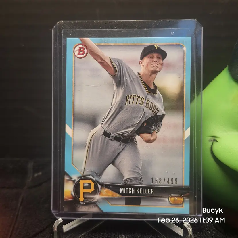 2018 Bowman Paper Sky Blue - Mitch Keller Pittsburgh Pirates 158/499