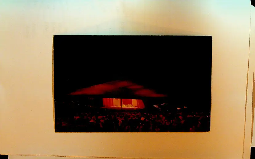 Blossom Music Center at Night Unused Postcard