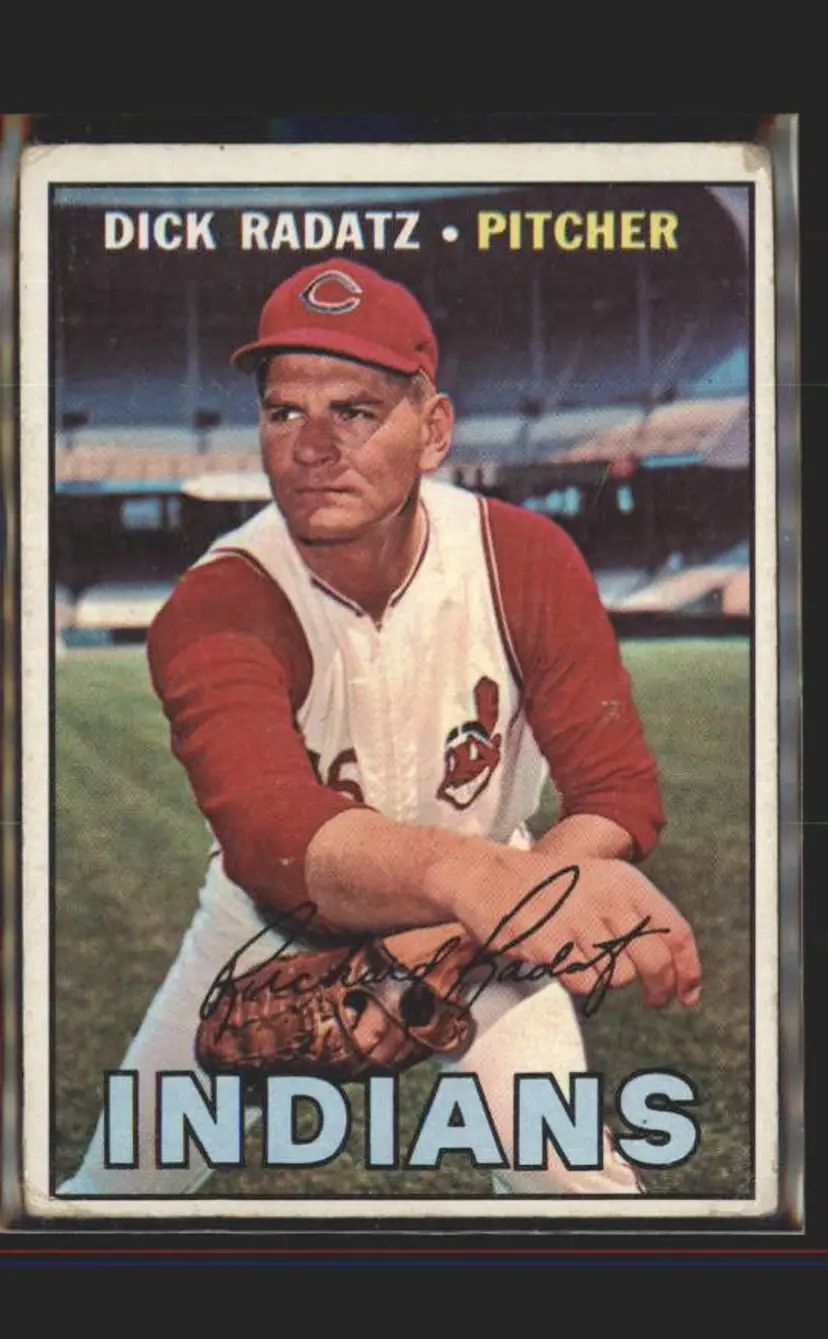 1967 Topps #174 Dick Radatz - (137) - Cleveland Indians