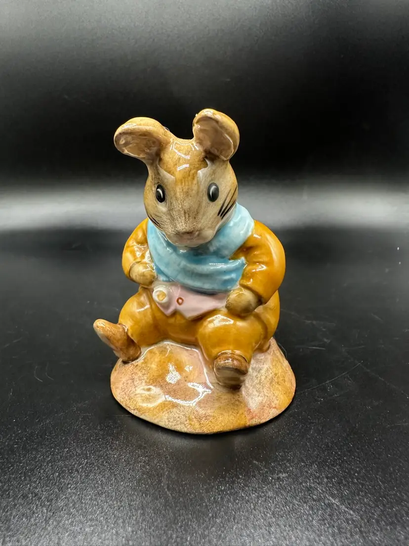 Beatrix Potter Beswick England Vintage Old Mr. Bouncer Ceramic Figurine