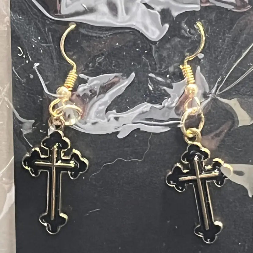 Cross Earrings Made By Me