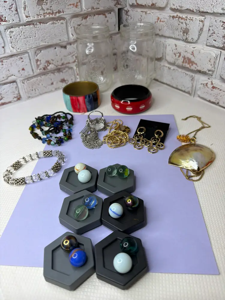 Jewelry Or Marbles Or Jar