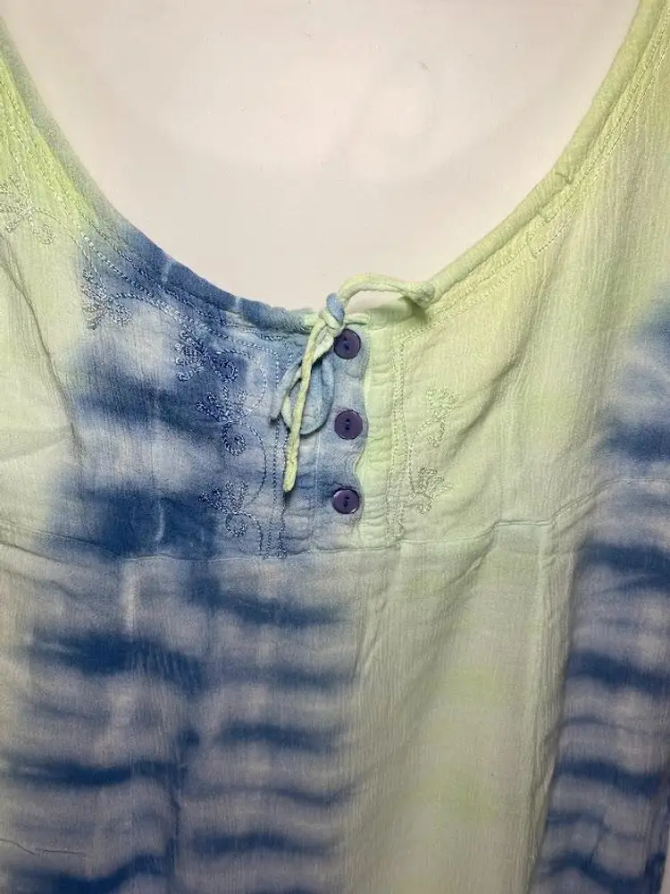 Blue Water Beach Tie Dye Dress