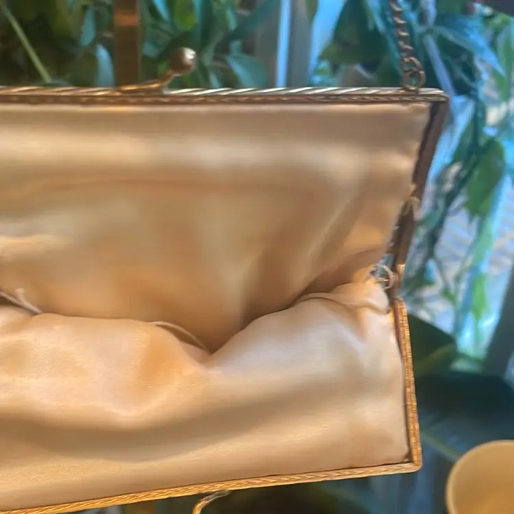 Vintage Gold Chainmail Evening Bag