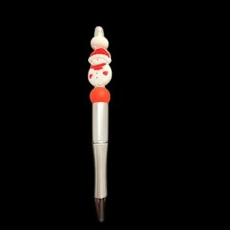 Snowman With Silver Pen Handmade