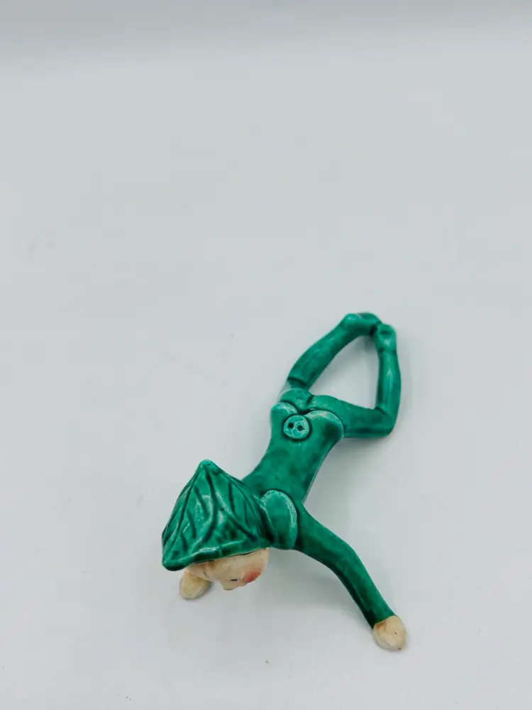 Vintage PIXIE ELF Ceramic Pottery Figurine Crawling