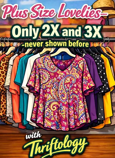 2X And 3X Tops- Come Hang Out!