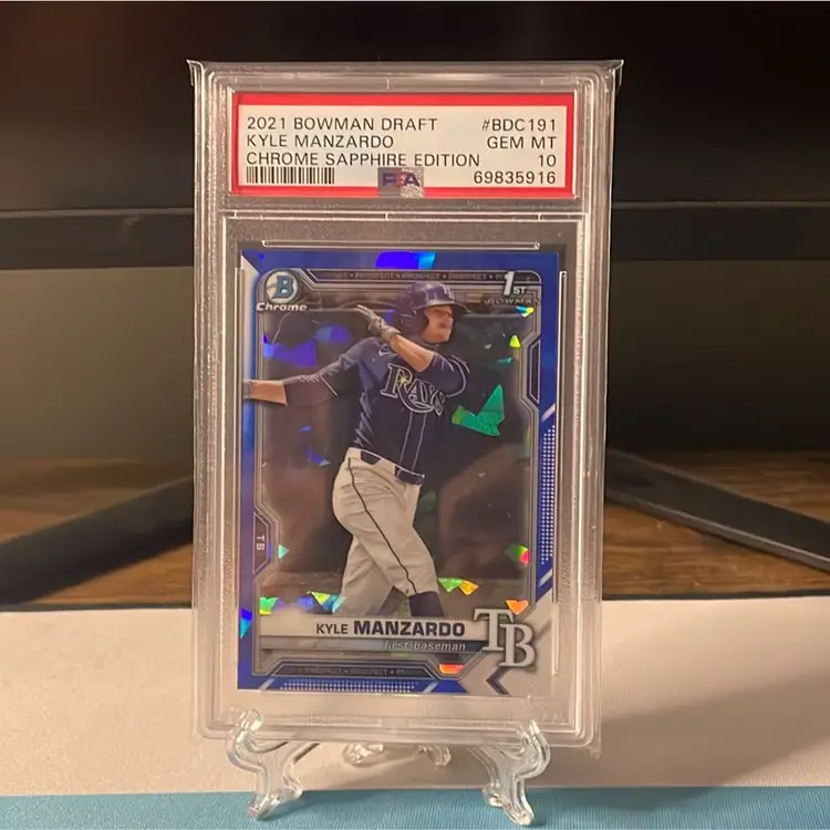 Kyle Manzardo Sapphire 1st PSA 10