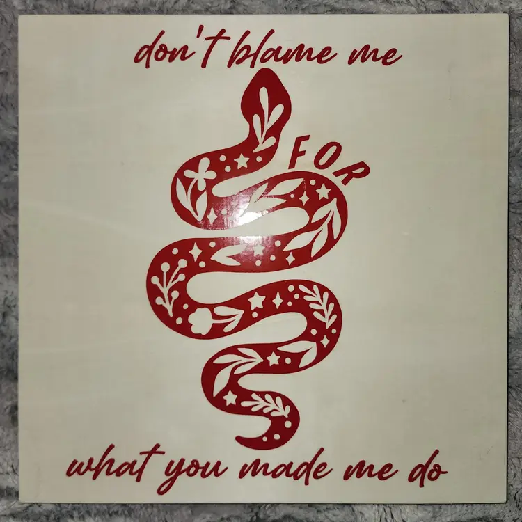 Don't Blame Me Wall Art(Wood)-Taylor Swift Reputation Era