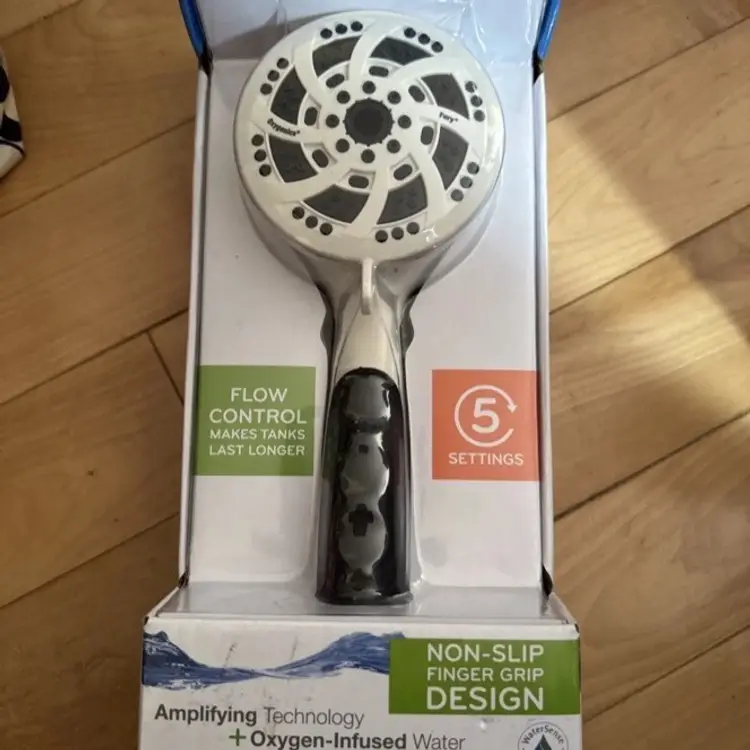 NEW Oxygenics CareSpa 92728 Handheld Shower Head 5 Settings White 1.8 GPM RV!