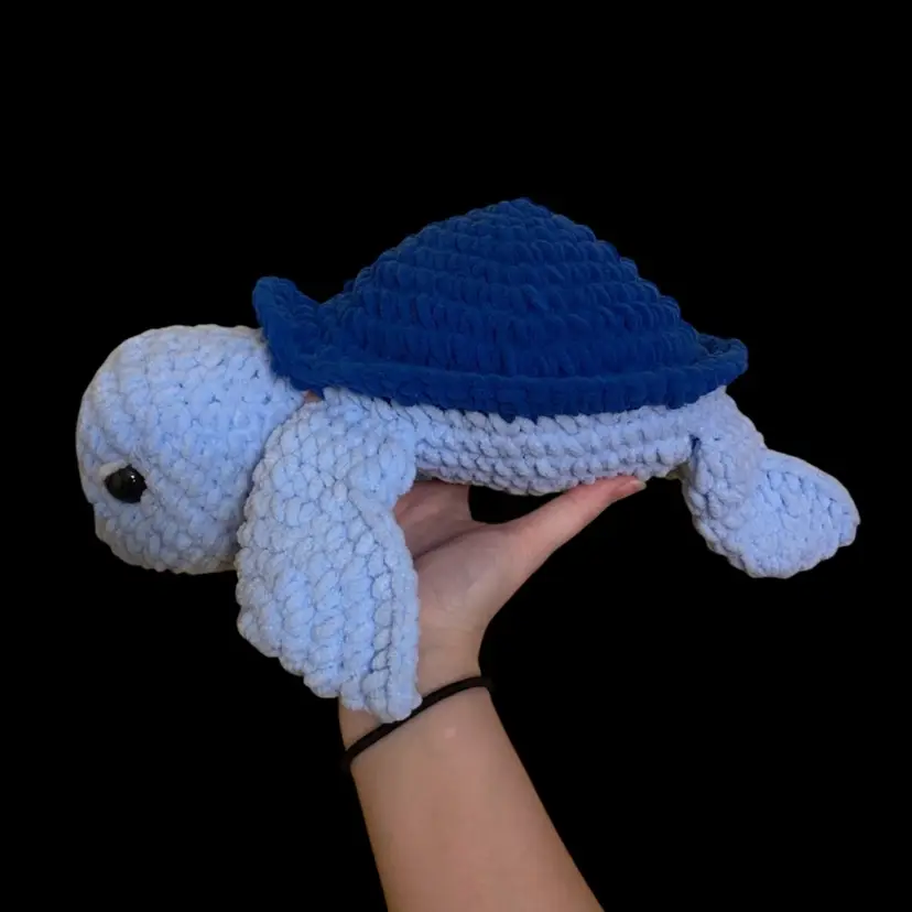 Crocheted Sea Turtle Approximately 6 X 14