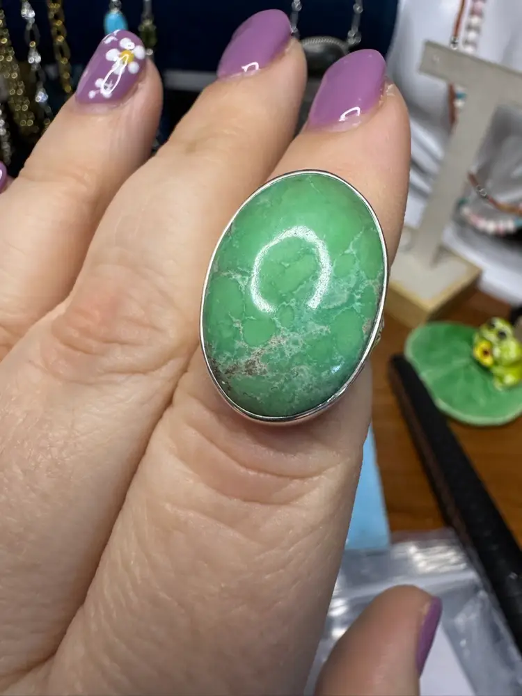 NEW .925 Variscite Ring Size 6 -#2045