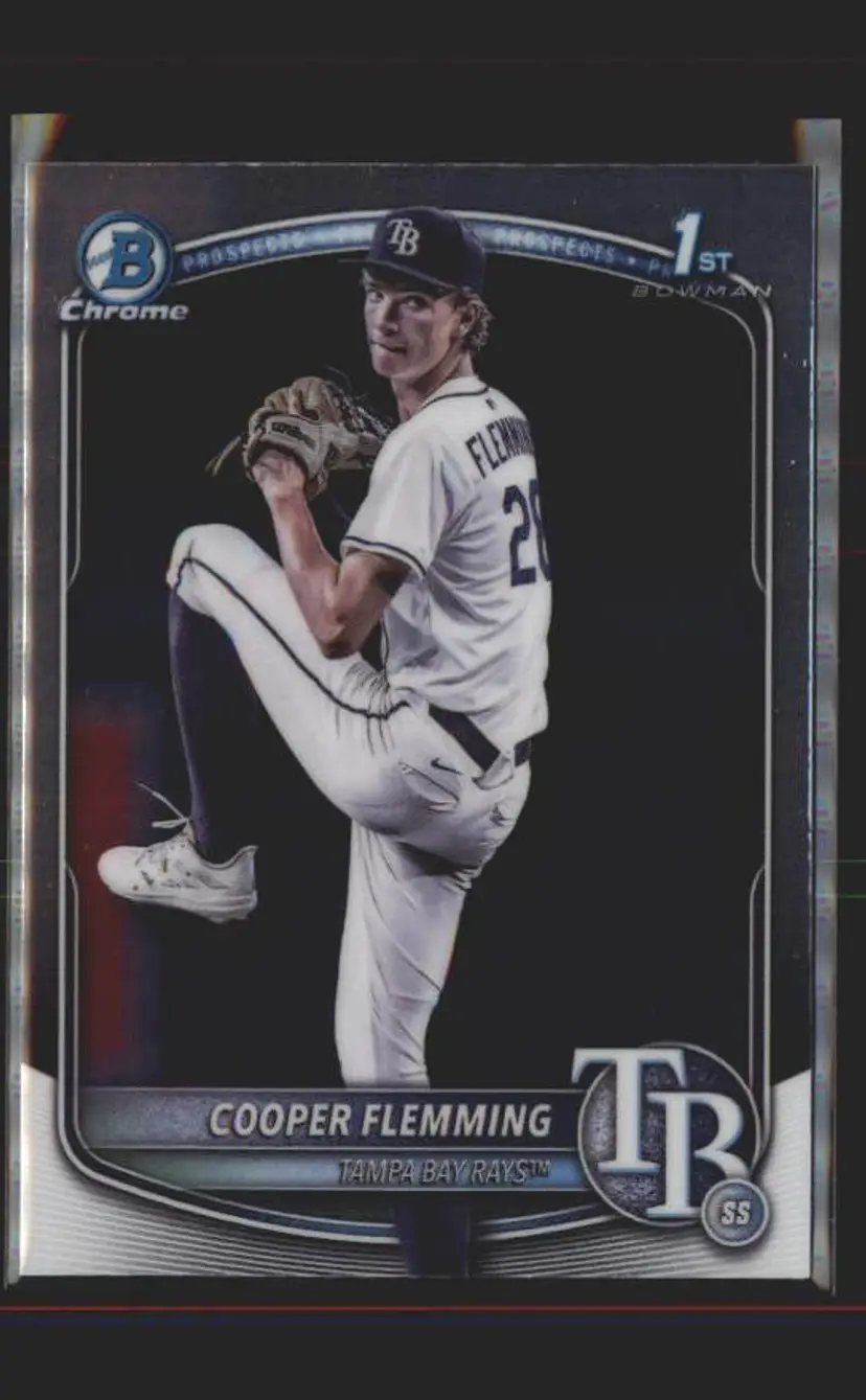2025 Bowman Draft #BDC-166 Cooper Flemming Chrome - (137) - Tampa Bay Rays