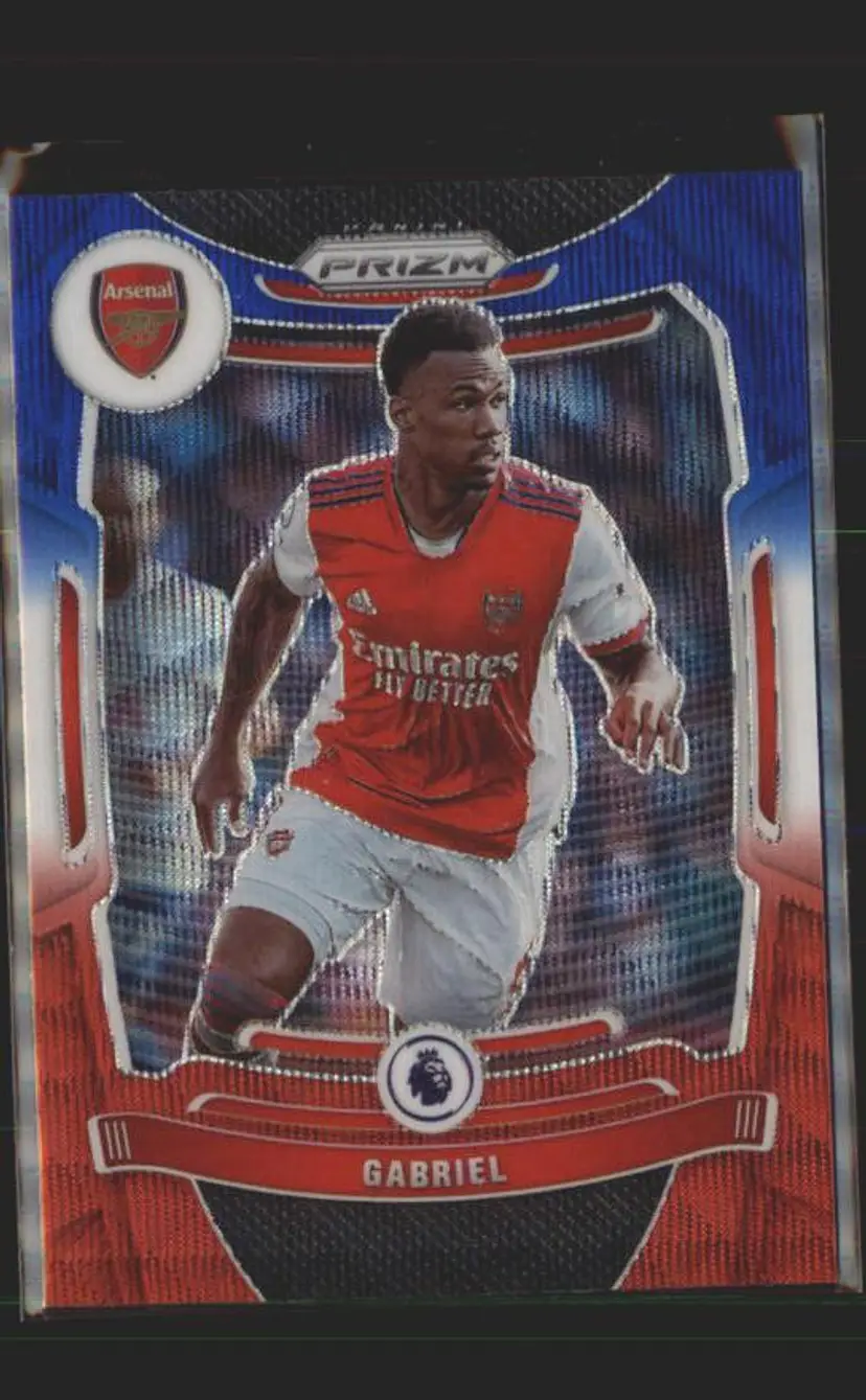 2021-22 Prizm EPL #199 Gabriel Prizms Red White and Blue - ( 138 ) - Arsenal FC