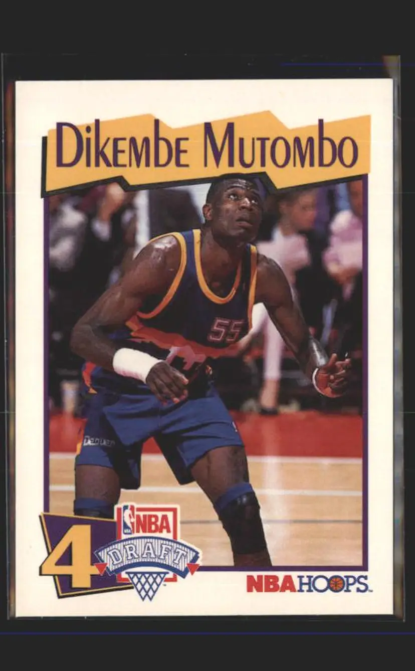 1991-92 Hoops McDonald's #48 Dikembe Mutombo - (137) - Denver Nuggets