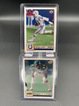 Upper Deck 1992 NFL Pair of Trading Cards - Clarence Verdin & Mo Lewis
