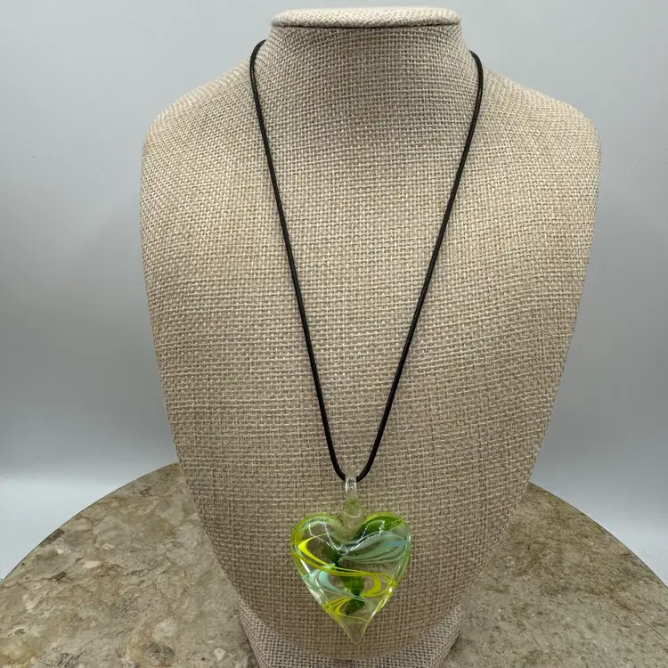 Art Glass Pendant Necklace