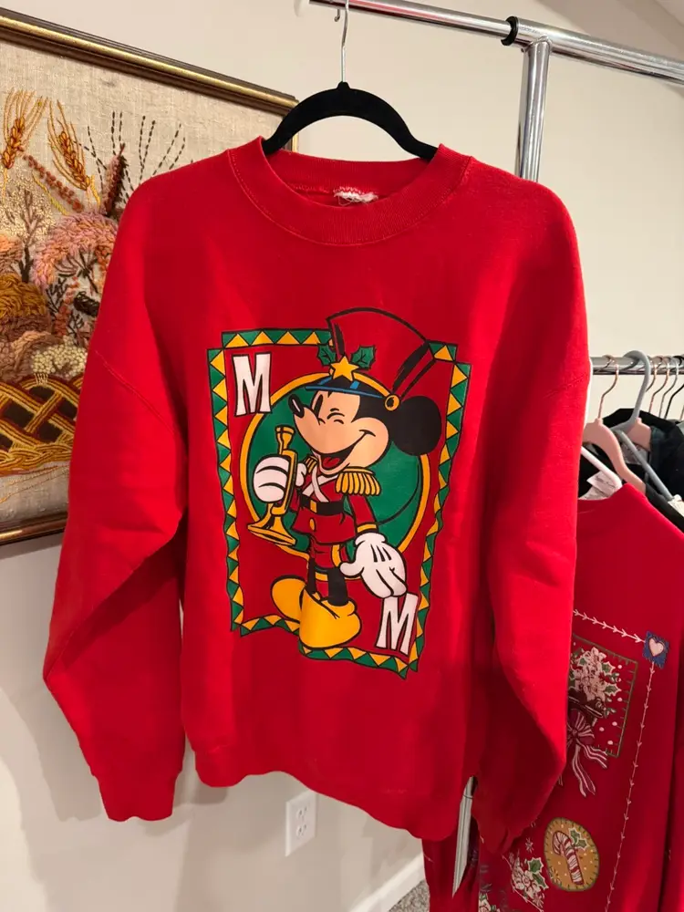 Vintage Mickey Mouse Christmas Crewneck Sweatshirt