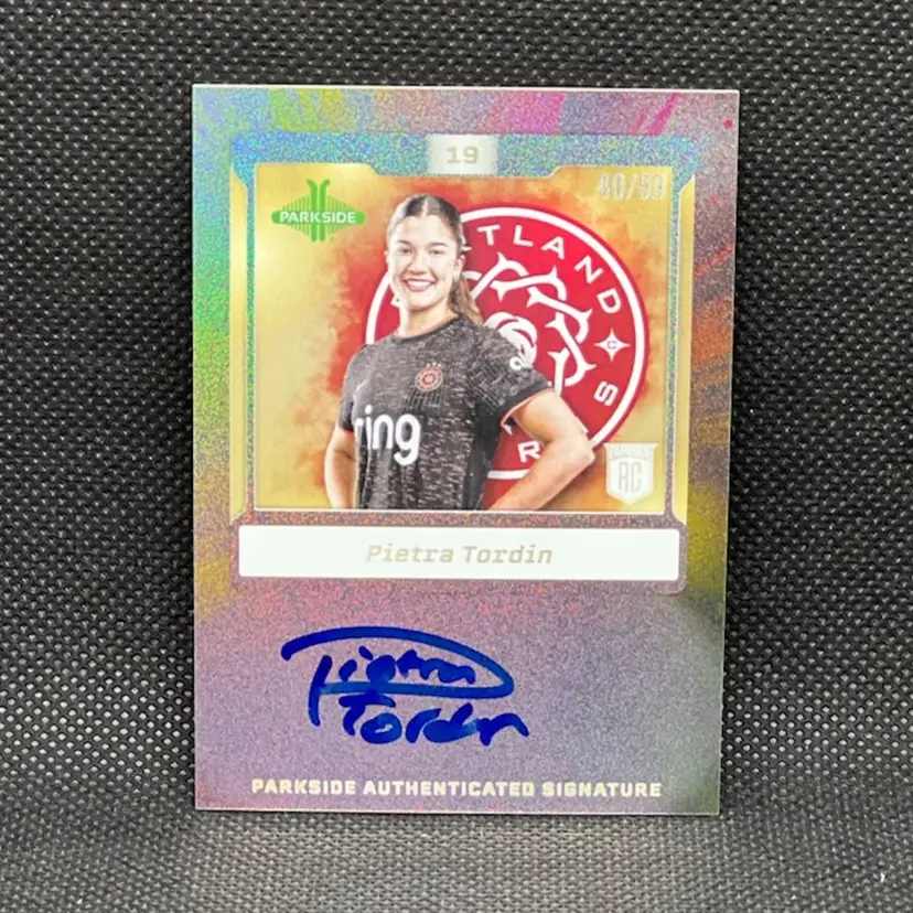 Pietra Tordin 2025 Parkside NWSL Vol 1 Signature Series Autograph Foil /99 Soccer Card
