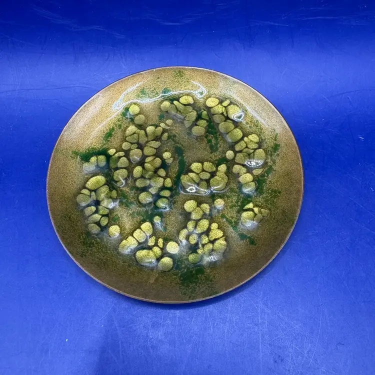 Bovano Of Cheshire Enamel On Copper Trinket Dish