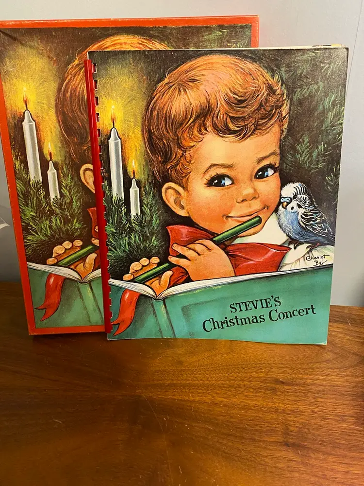Vintage Christmas Book In Box Stevie’s Christmas Concert