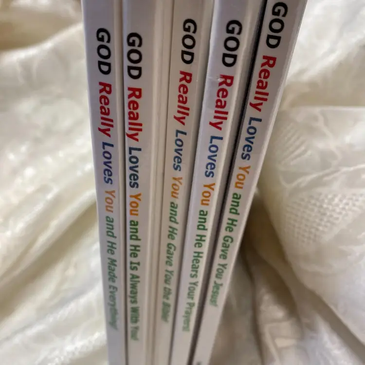 SET of 5 BOOKS! God Really Loves You Book Series™ Colorful Christian Children's Books, hardcover, a treasure for children and adults!