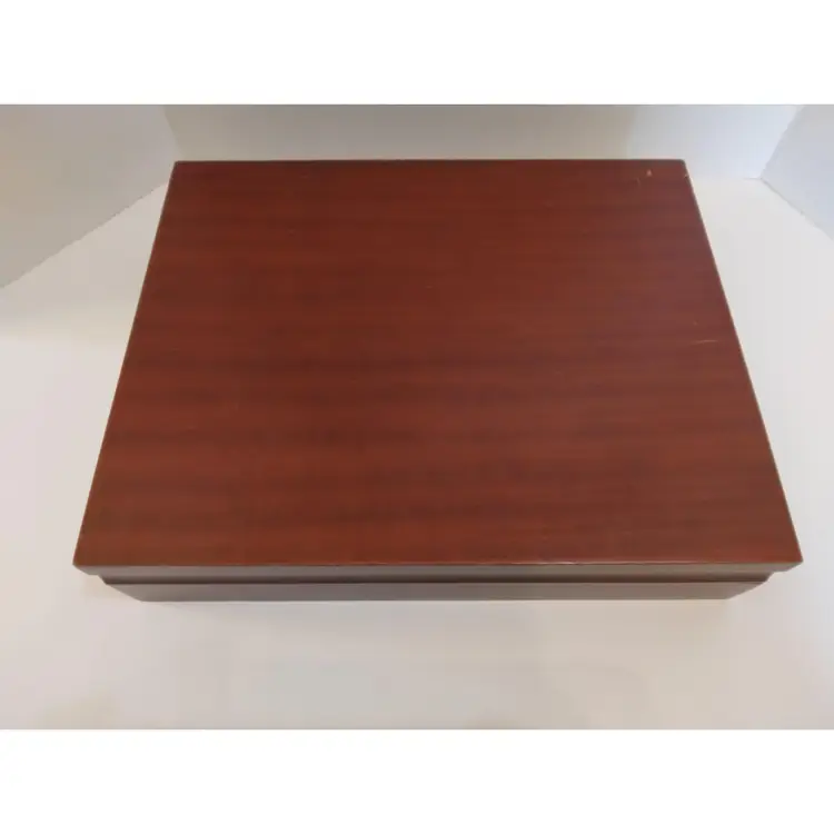 VTG 57 Piece Oneida Stainless Silverware Set Gettysburg/Friendship in Wood Chest