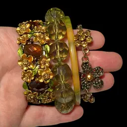 Earthy Garden Bracelet Earring Pin Bundle