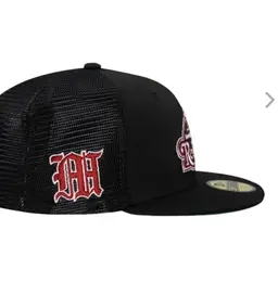 New Era 59FIFTY Montgomery rebels black Throwback truckers hat
