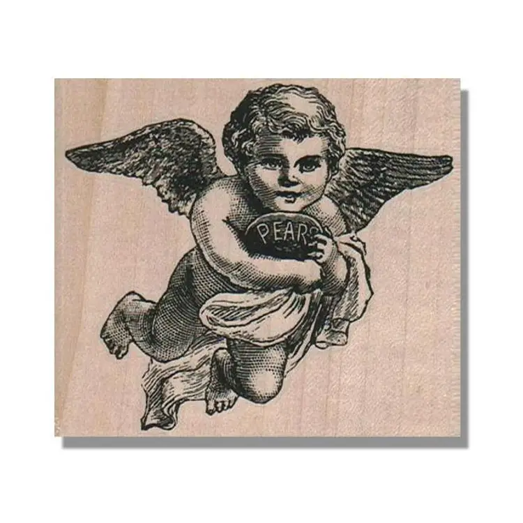 Vintage Cherub Angel Rubber Stamp