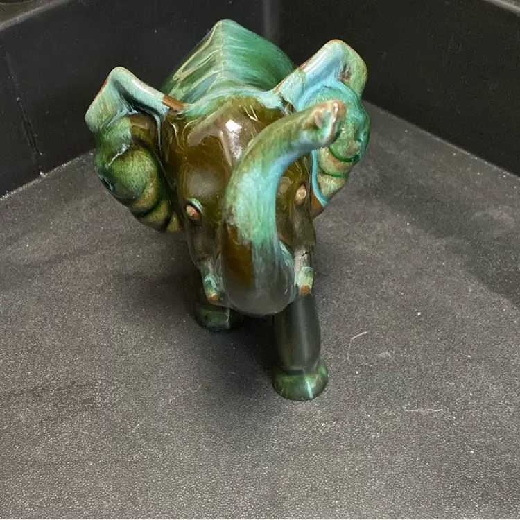 #1426 - Elephant  Blue Mountain Pottery 8 X 8 Inch Figurine