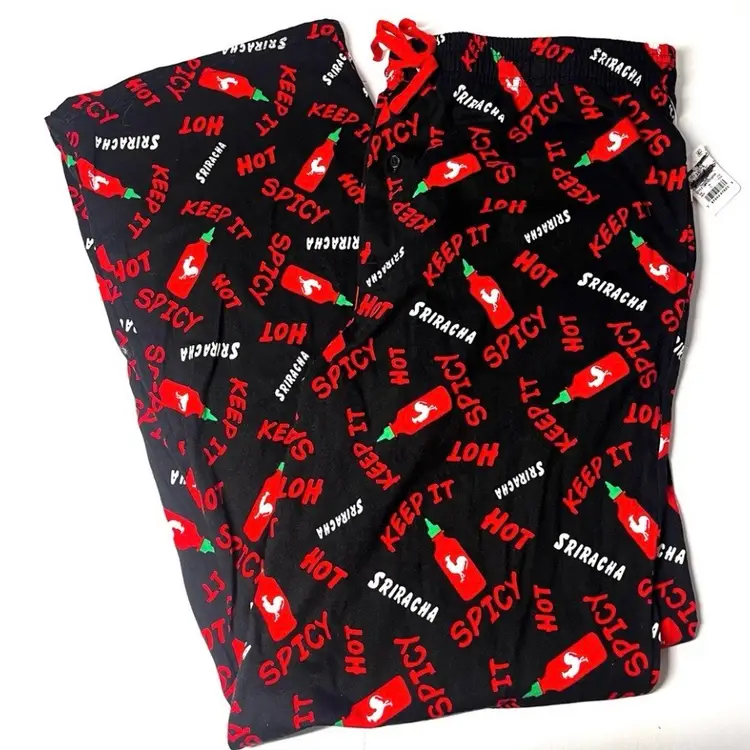 Sriracha "keep it spicy" pajama/lounge pants.
